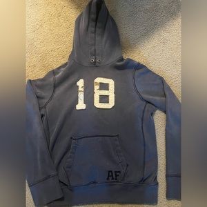 Abercrombie and Fitch Y2K distressed hoodie L